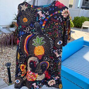 Fabulous Farm Rio celestial oversize tee, XS but fits like a S/M